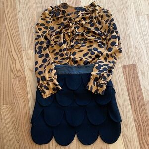 Jcrew ruffle blouse